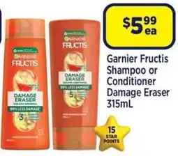 Star Discount Chemist Garnier Fructis Shampoo or Conditioner Damage Eraser offer