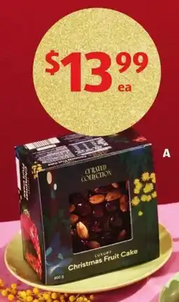 ALDI Curated Collection Christmas Fruit Cake offer