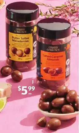 ALDI Curated Collection Gourmet Chocolate Coated Nuts offer