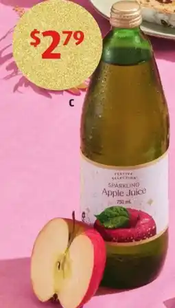 ALDI Festive Selection Sparkling Apple Juice offer