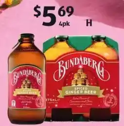 ALDI Bundaberg Spiced Ginger Beer offer