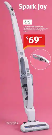 ALDI 2-in-1 Cordless Vacuum Cleaner offer