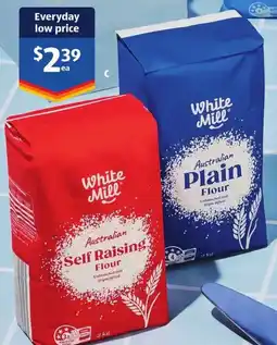 ALDI White Mill Self Raising or Plain Flour offer