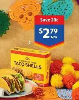 ALDI El Tora Crunchy Corn Taco Shells offer