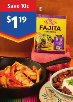 ALDI El Tora Mexican Seasonings offer