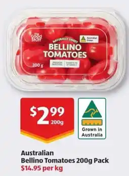ALDI Australian Bellino Tomatoes offer