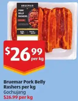 ALDI Bruemar Pork Belly Rashers offer