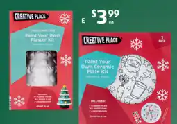 ALDI Creative Place Paint Your Own Ceramic Plate Kit offer