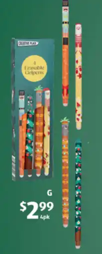ALDI Creative Place Erasable Gelpens offer