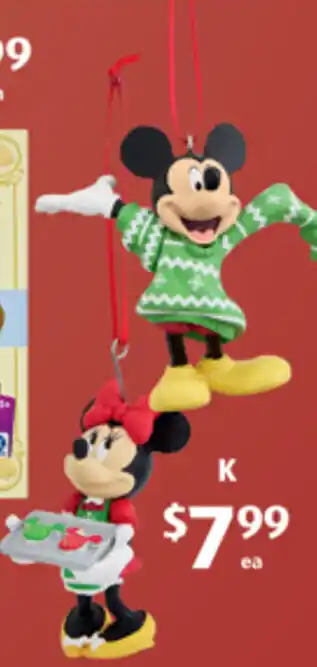 Mickey and Minnie Mouse Ornament