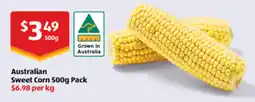 ALDI Australian Sweet Corn offer