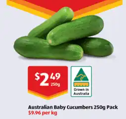 ALDI Australian Baby Cucumbers offer