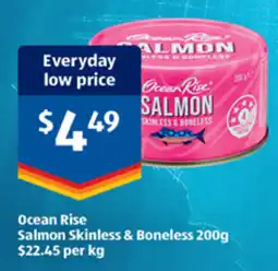 ALDI Ocean Rise Salmon Skinless & Boneless offer