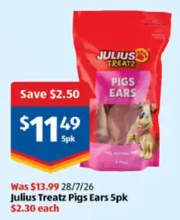 ALDI Julius Treatz Pigs Ears offer