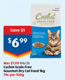 ALDI Cachet Grain Free Gourmet Dry Cat Food offer