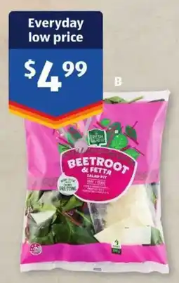 ALDI The Fresh Salad Co Beetroot & Fetta Salad Kit offer