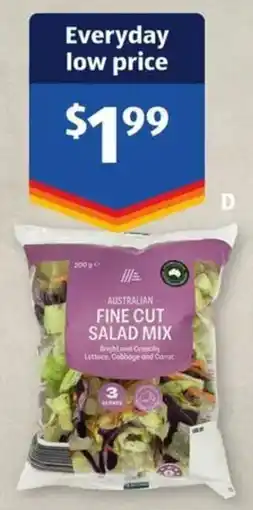 ALDI ALDI Fine Cut Salad Mix offer