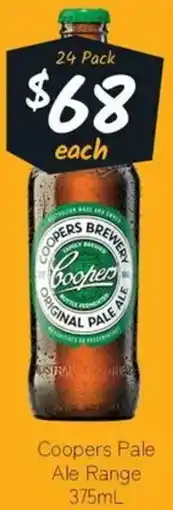 Cellarbrations Coopers Pale Ale Range offer