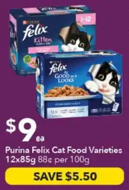 Ritchies Purina Felix Cat Food Varieties offer