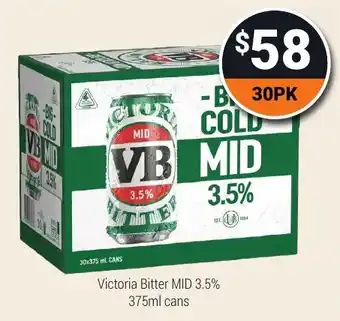 Victoria Bitter MID 3.5%