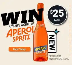 Super Cellars Aperol Spritz offer