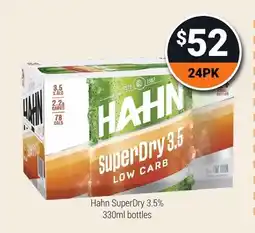 Super Cellars Hahn SuperDry 3.5% offer