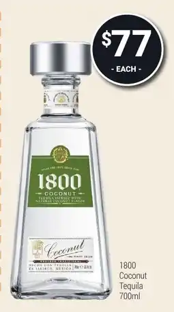 Super Cellars 1800 Coconut Tequila offer