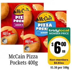 Farmer Jack's McCain Pizza Pockets offer