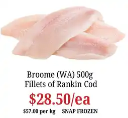 Farmer Jack's Fillets of Rankin Cod offer