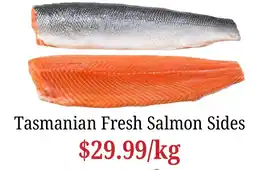 Farmer Jack's Tasmanian Fresh Salmon Sides offer