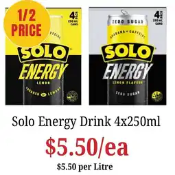 Farmer Jack's Solo Energy Drink offer
