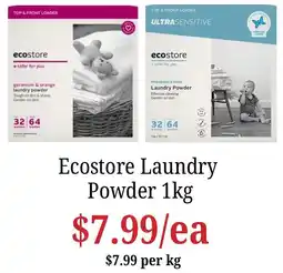 Farmer Jack's Ecostore Laundry Powder offer