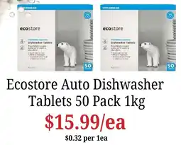 Farmer Jack's Ecostore Auto Dishwasher Tablets 50 Pack offer