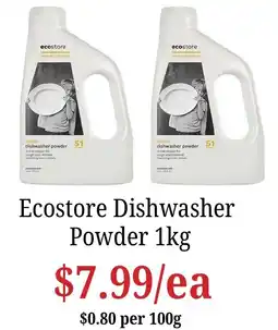 Farmer Jack's Ecstore Dishwasher Powder offer
