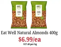 Farmer Jack's Eat Well Natural Almonds offer