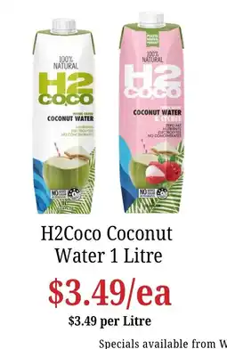 Farmer Jack's H2Coco Coconut Water offer