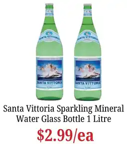 Farmer Jack's Santa Vittoria Sparkling Mineral Water Glass Bottle offer