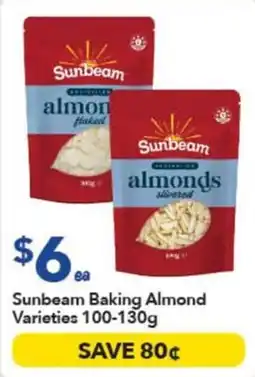 Ritchies Sunbeam Baking Almond Varieties offer
