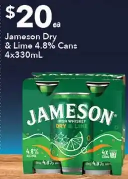 Ritchies Jameson Dry & Lime offer