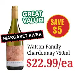 Farmer Jack's Watson Family Chardonnay offer