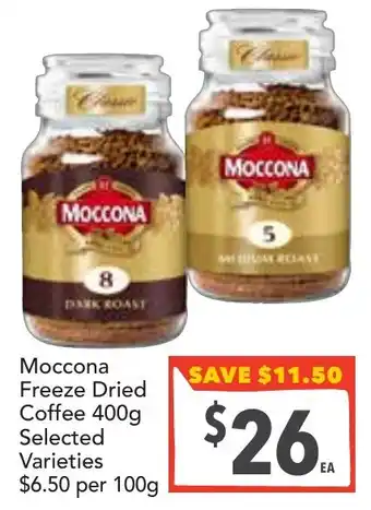 Moccona Freeze Dried Coffee Selected Varieties