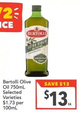 Supa Valu Bertolli Olive Oil offer