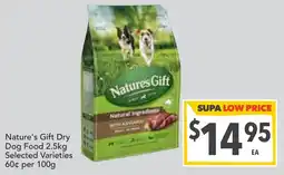 Supa Valu Nature's Gift Dry Dog Food offer