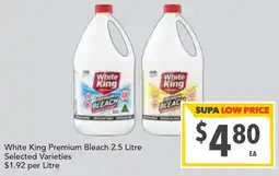 Supa Valu White King Premium Bleach offer