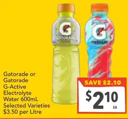 Supa Valu Gatorade Electrolyte Water offer