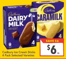 Supa Valu Cadbury Ice Cream Sticks offer