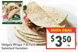 Supa Valu Helga's Wraps offer