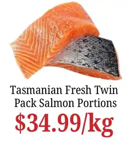 Farmer Jack's Tasmanian Fresh Twin Pack Salmon Portions offer