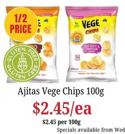 Farmer Jack's Ajitas Vege Chips offer