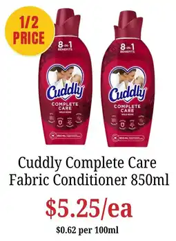 Farmer Jack's Cuddly Complete Care Fabric Conditioner offer